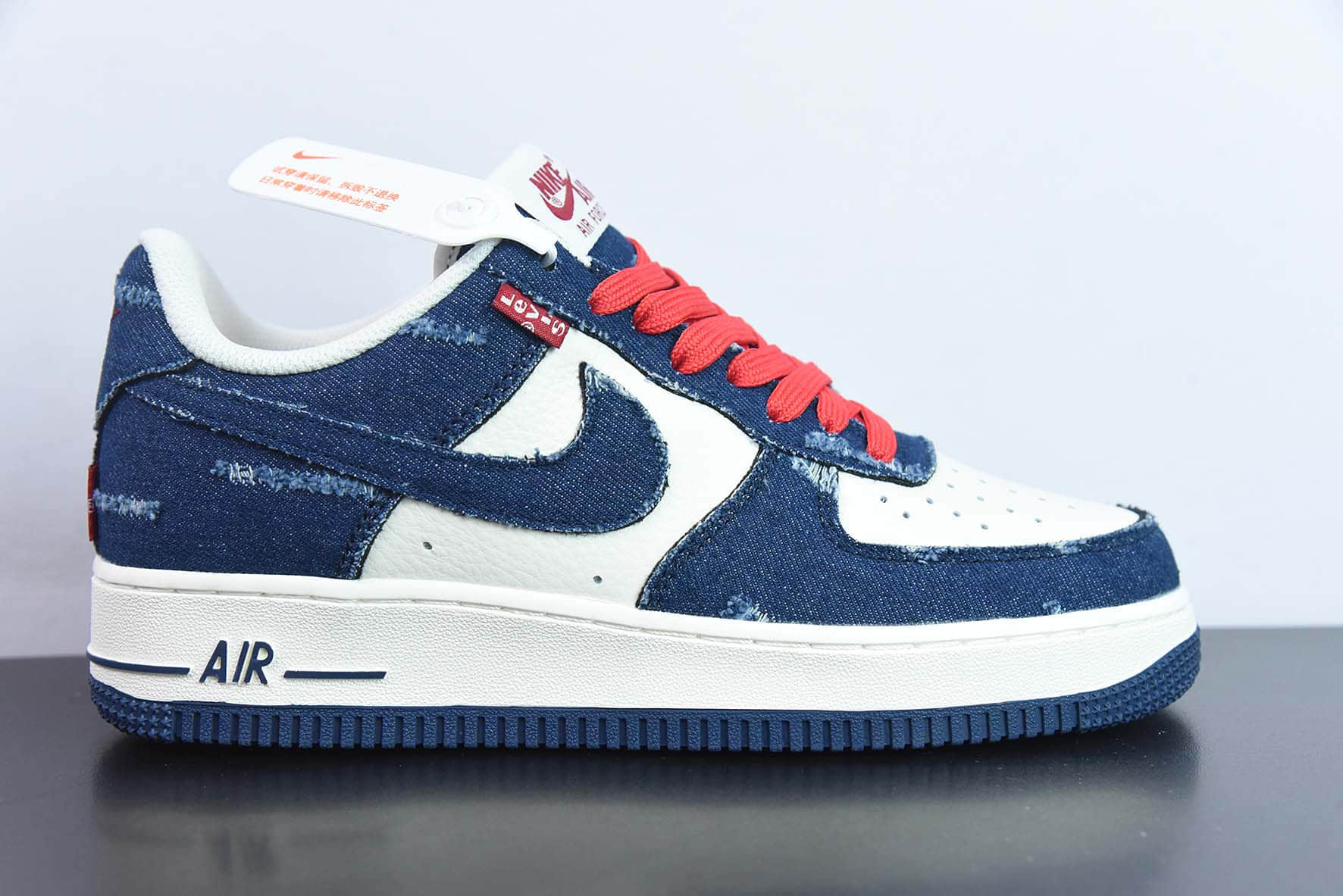 耐克Nike Levi's ×Nike Air Force 1 Low 李维斯联名牛仔拼接空军一号低帮休闲板鞋纯原版本 货号：VT5698-569