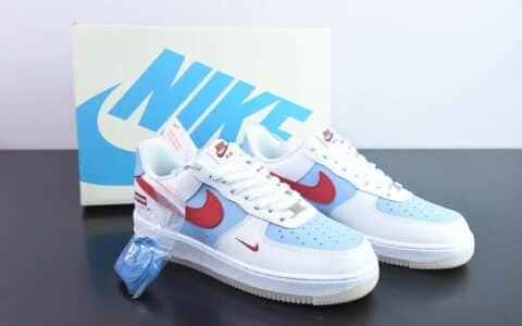 耐克NIke Air Force 1 '07 Supreme 联名水晶蓝空军一号低帮休闲板鞋纯原版本 货号：BS9055-826