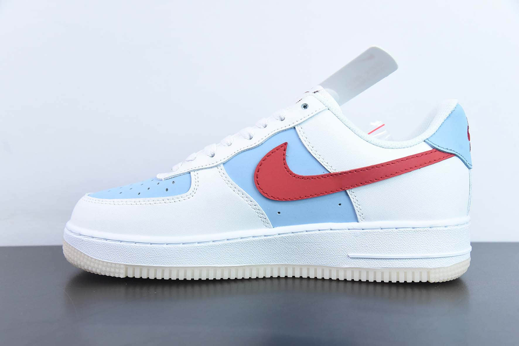 耐克NIke Air Force 1 '07 Supreme 联名水晶蓝空军一号低帮休闲板鞋纯原版本 货号：BS9055-826