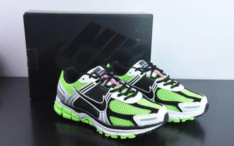 耐克Nike Zoom Vomero 5 SE SPElectric Green Black佛莫罗5代系列荧光绿白黑经典复古休闲运动慢跑鞋纯原版本 货号：CI1694-300