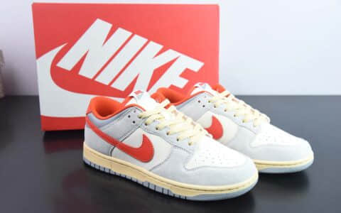 耐克Nike SB Dunk Low Athletic Department白灰橙SB低帮休闲板鞋纯原版本 货号：FJ5429-133