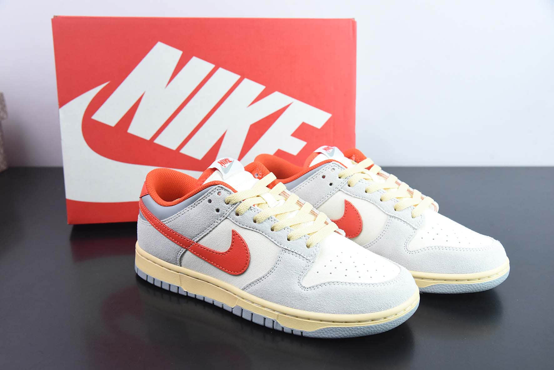 耐克Nike SB Dunk Low Athletic Department白灰橙SB低帮休闲板鞋纯原版本 货号：FJ5429-133 