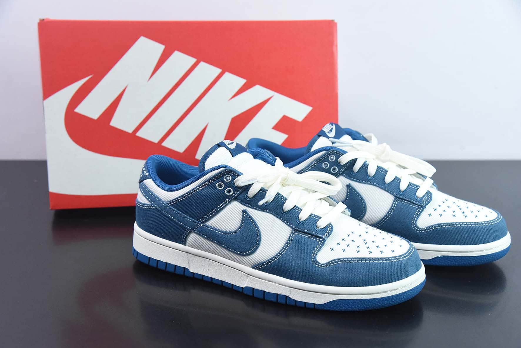 耐克Nike Dunk Low Retro SE 牛仔蓝工业蓝SB低帮休闲板鞋纯原版本 货号：DV0834-101