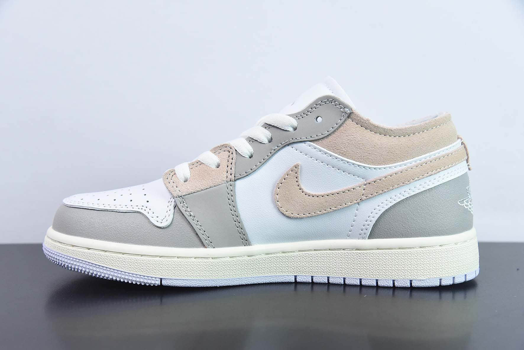 乔丹Air Jordan 1 Low OG EX解构白灰黄低帮篮球鞋纯原版本 货号：DN1635-002