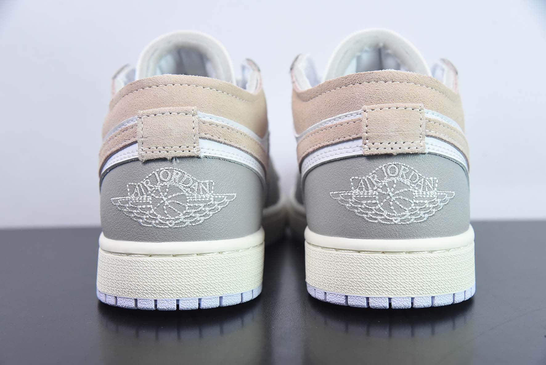 乔丹Air Jordan 1 Low OG EX解构白灰黄低帮篮球鞋纯原版本 货号：DN1635-002