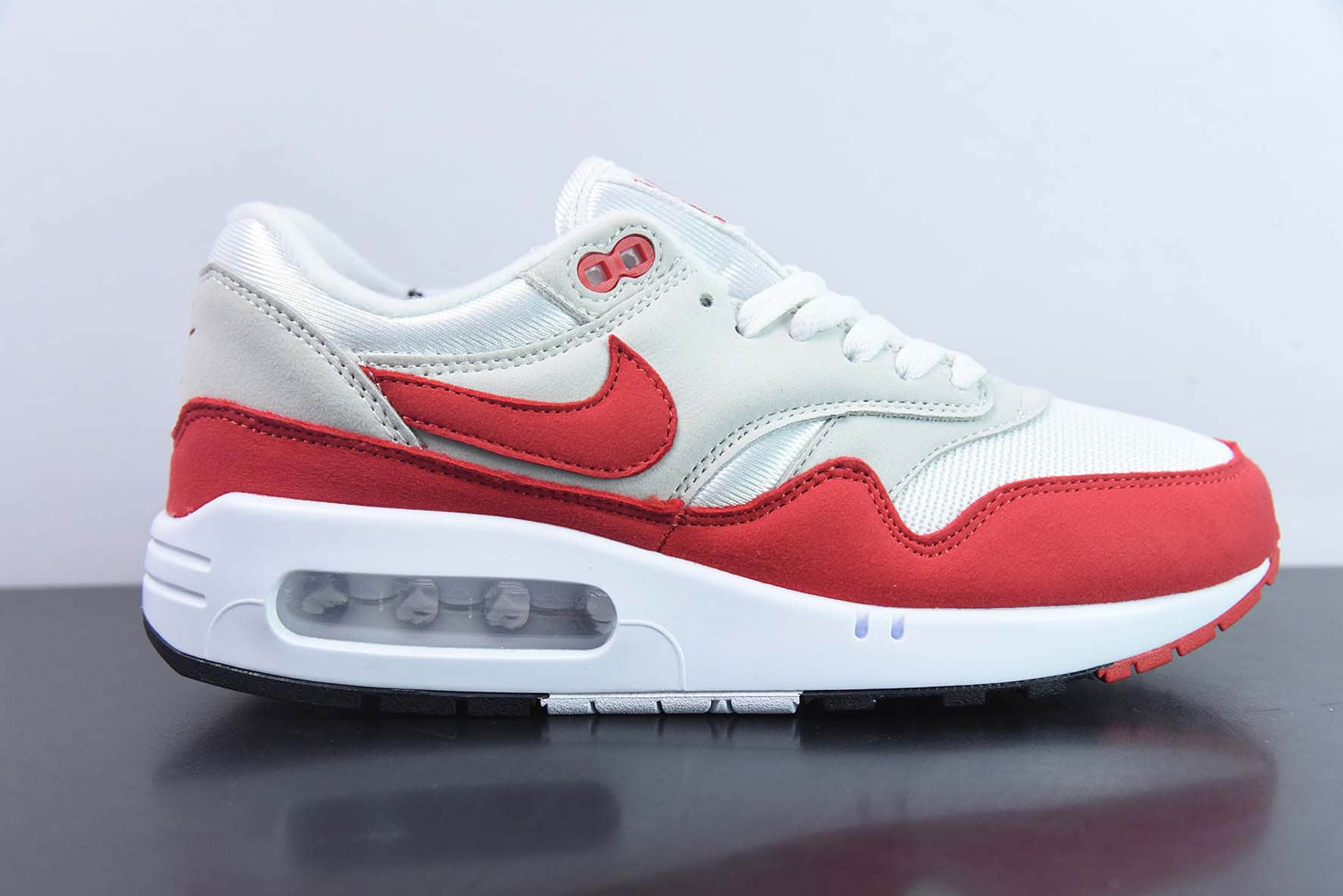 耐克Nike Air Max 1 2022复刻白红复古休闲气垫跑步鞋纯原版本 货号：DQ3989-100 
