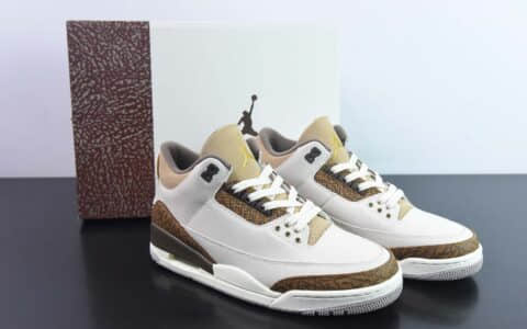 乔丹Air Jordan 3 Palomino AJ3摩卡爆裂纹男子文化篮球鞋纯原版本 货号：CT8532-102