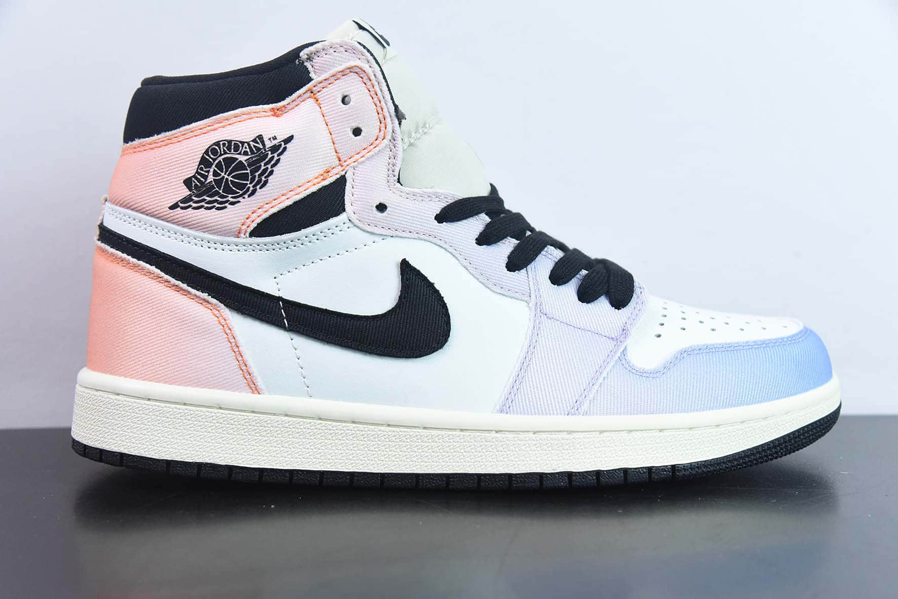 乔丹Air Jordan 1 High 0G Craft AJ1白紫渐变高帮复古篮球鞋纯原版本 货号：DX0054-805