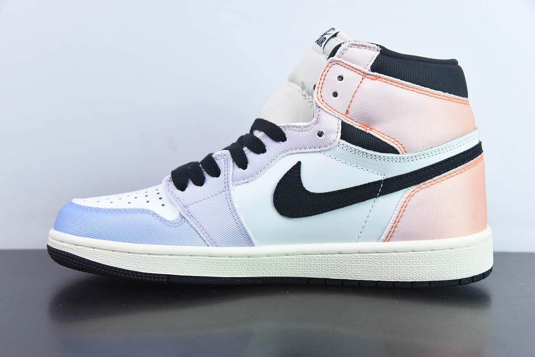 乔丹Air Jordan 1 High 0G Craft AJ1白紫渐变高帮复古篮球鞋纯原版本 货号：DX0054-805
