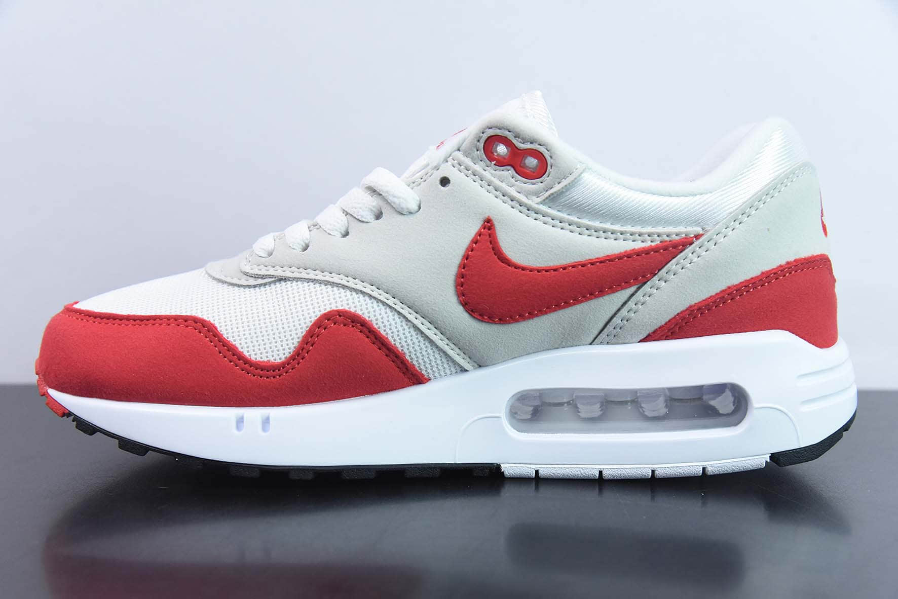 耐克Nike Air Max 1 2022复刻白红复古休闲气垫跑步鞋纯原版本 货号：DQ3989-100 