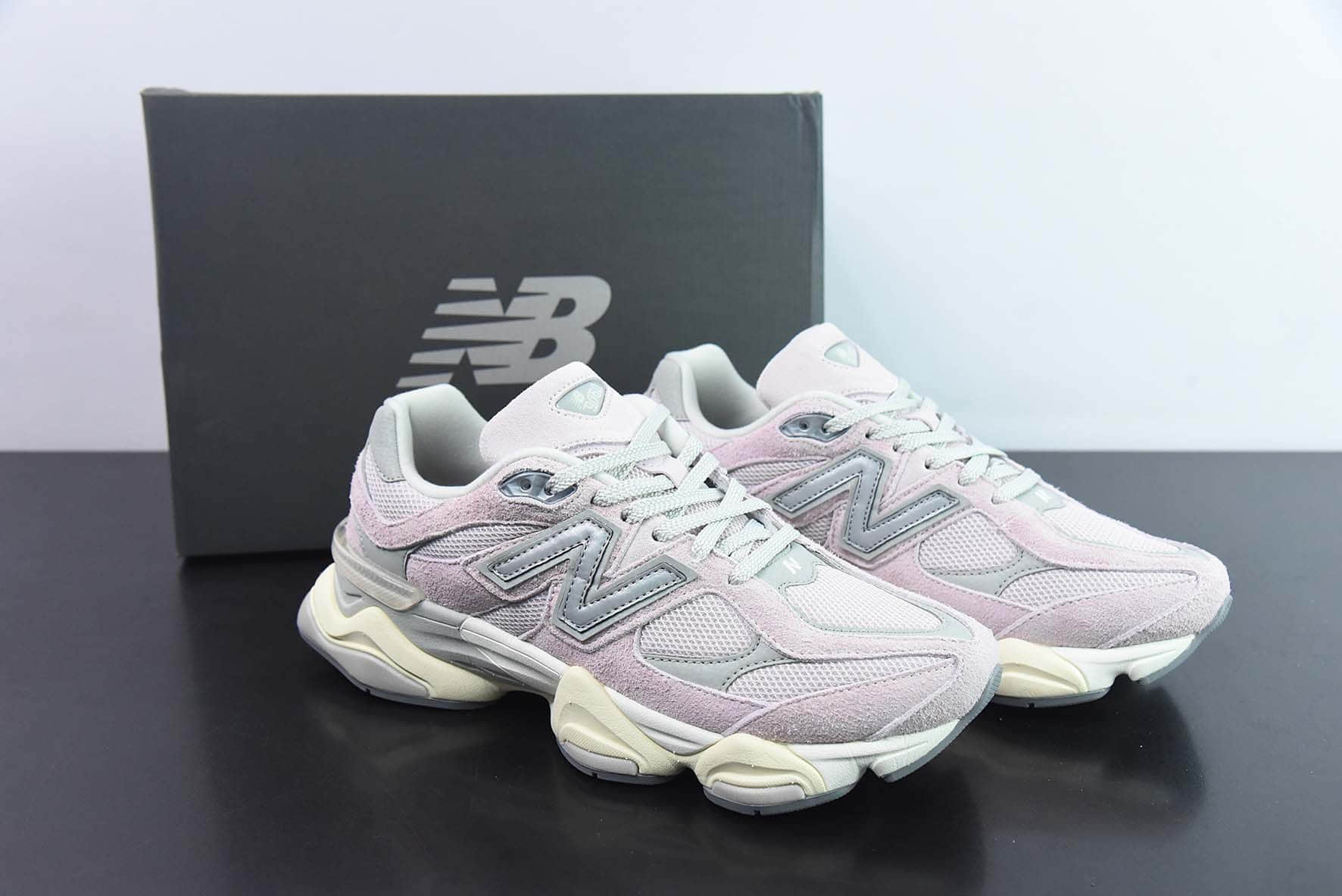 新百伦New Balance Joe Freshgoods x New Balance 9060系列联名款灰粉复古百搭老爹风小象蹄休闲运动跑步鞋纯原版本 货号：U9060HSP
