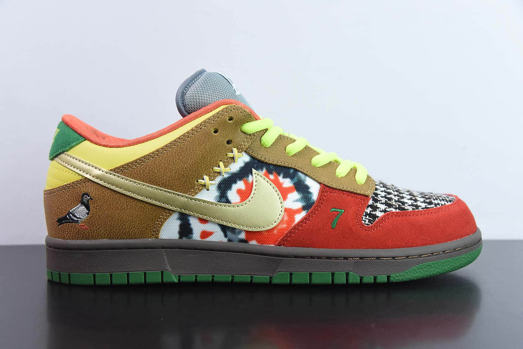 耐克NIKE SB Dunk  What the Dunk  慈善鸳鸯鸽子SB低帮休闲板鞋纯原版本 货号：318403-141 