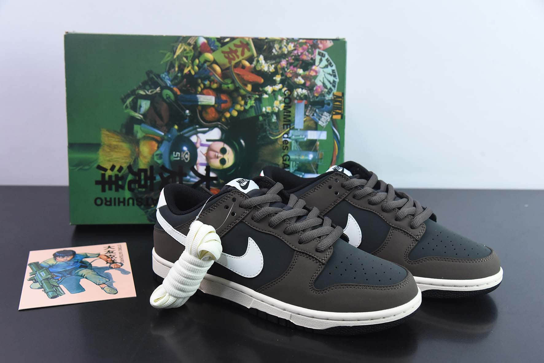 耐克Nike Otomo Katsuhiro x Nike SB Dunk Low 大友克洋联名黑摩卡SB低帮休闲运动滑板板鞋纯原版本 货号：MG3656-038