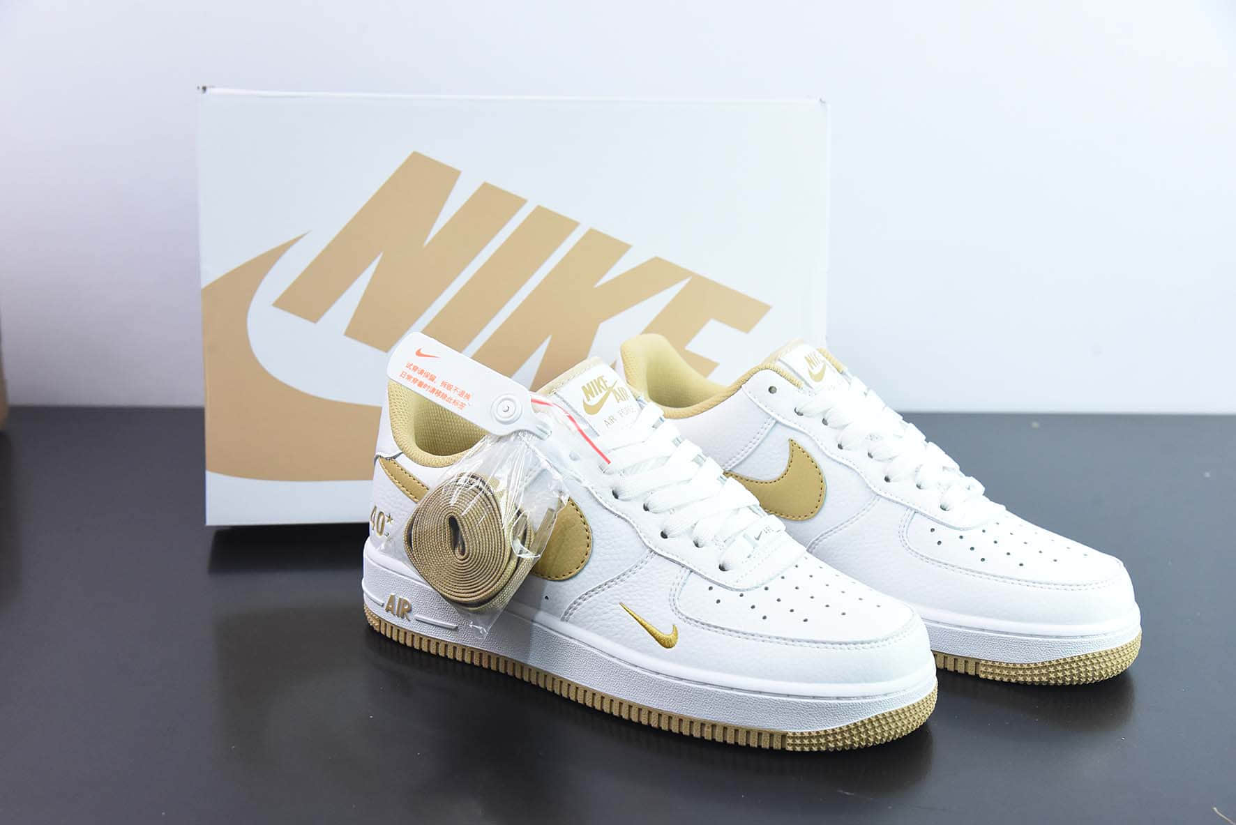 耐克Nike Air Force 1'07 Low 40周年卡其空军一号低帮休闲板鞋纯原版本货号：MN5263-122