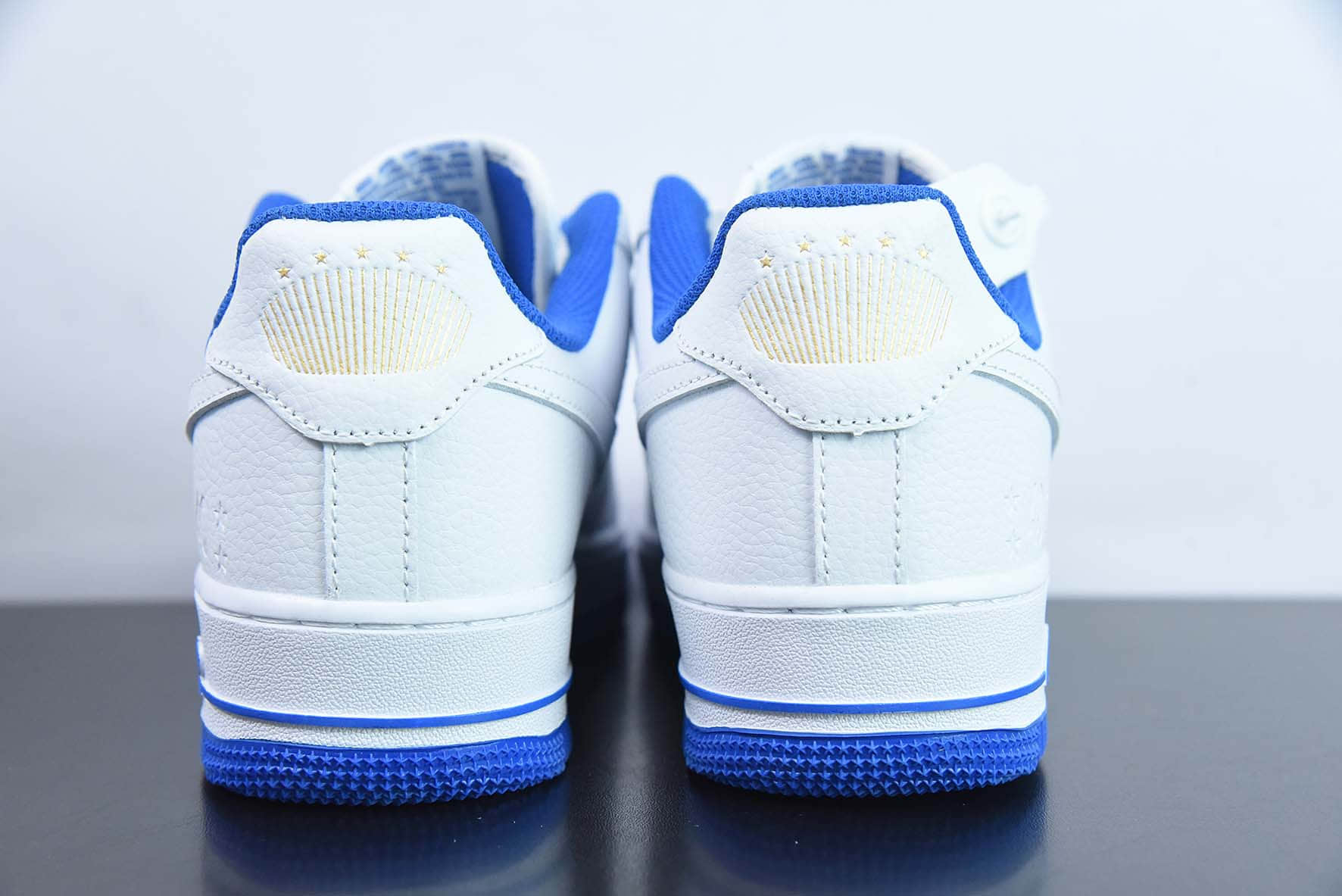 耐克Nike Air Force 1'07 蓝金小勾 40周年星星空军一号低帮休闲板鞋纯原版本 货号：DD1225-005 