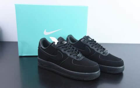 耐克Nike X TIFFANY & CO.AIR Force 1 1837 蒂芙尼黑武士空军一号低帮百搭休闲运动板鞋纯原版本 货号：DZ1382-005