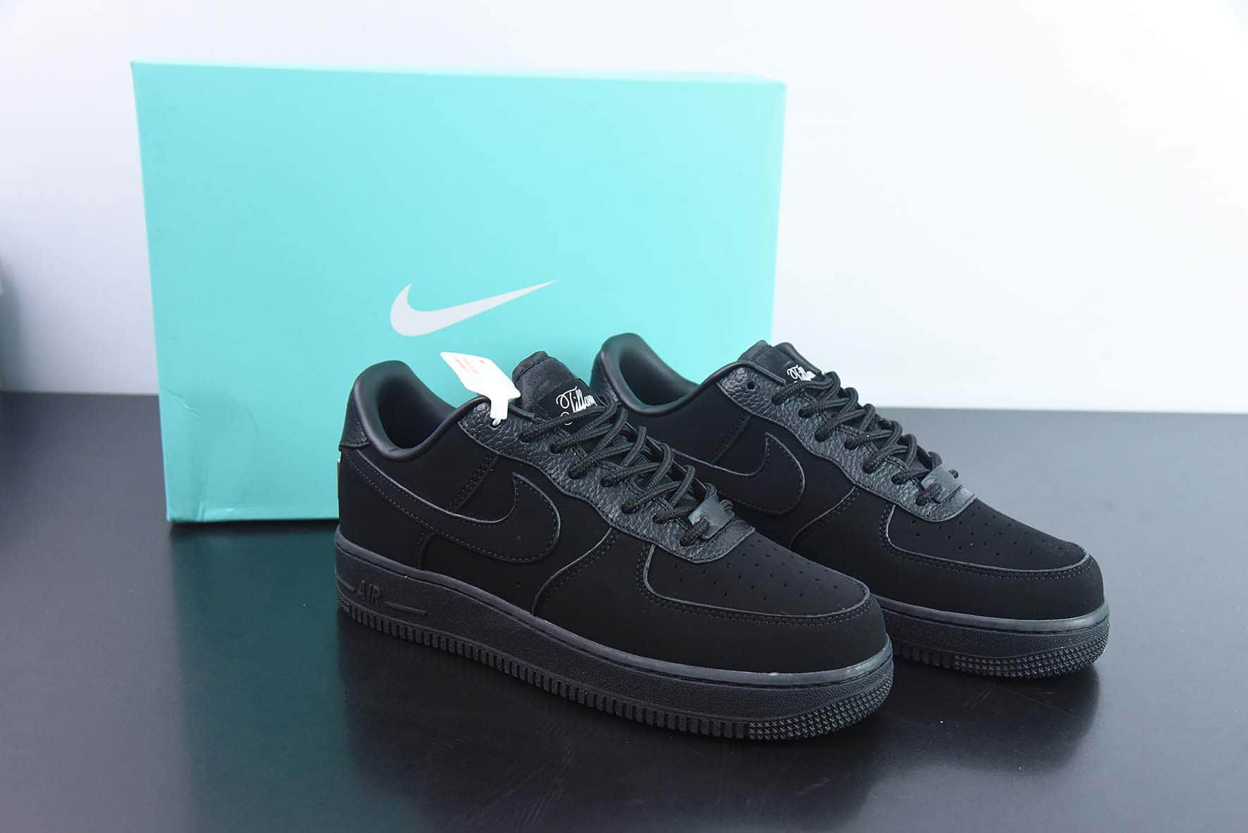 耐克Nike X TIFFANY & CO.AIR Force 1 1837 蒂芙尼黑武士空军一号低帮百搭休闲运动板鞋纯原版本 货号：DZ1382-005