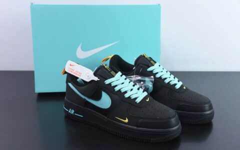 耐克Nike Air Force 1'07 Low 黑绿反光款空军一号低帮休闲板鞋纯原版本 货号：DV6809-181