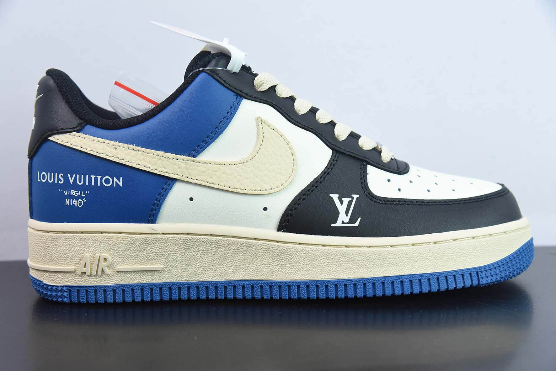 耐克Nike Air Force 1 '07 Low “LV联名--克莱因蓝”空军一号低帮休闲板鞋纯原版本 货号：BS9055-728