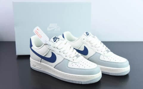 耐克Nike Air Force 1 Low 07‘’小巴黎雾霾蓝 3M反光空军一号低帮休闲板鞋纯原版本 货号：CT5566-033