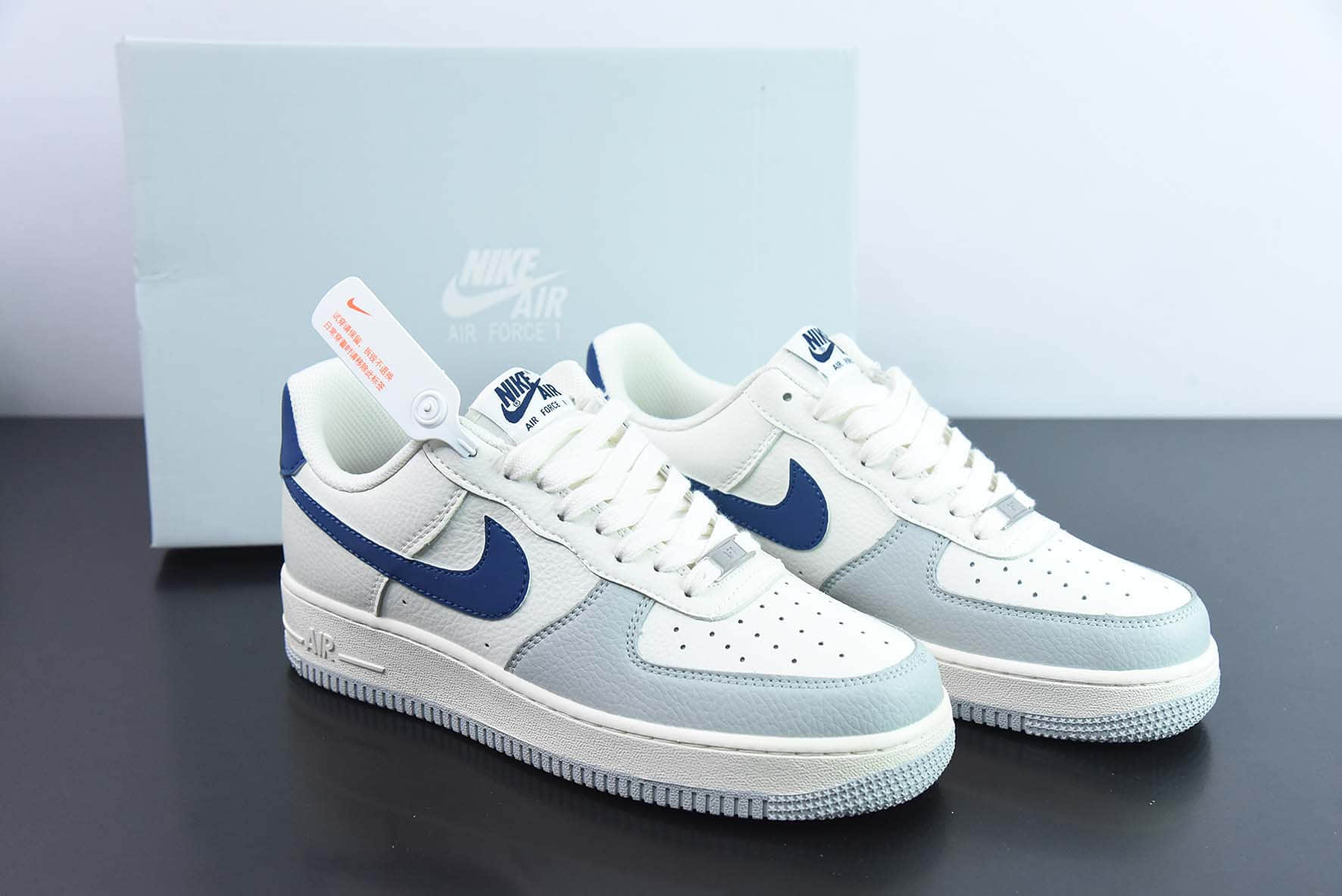 耐克Nike Air Force 1 Low 07‘’小巴黎雾霾蓝 3M反光空军一号低帮休闲板鞋纯原版本 货号：CT5566-033
