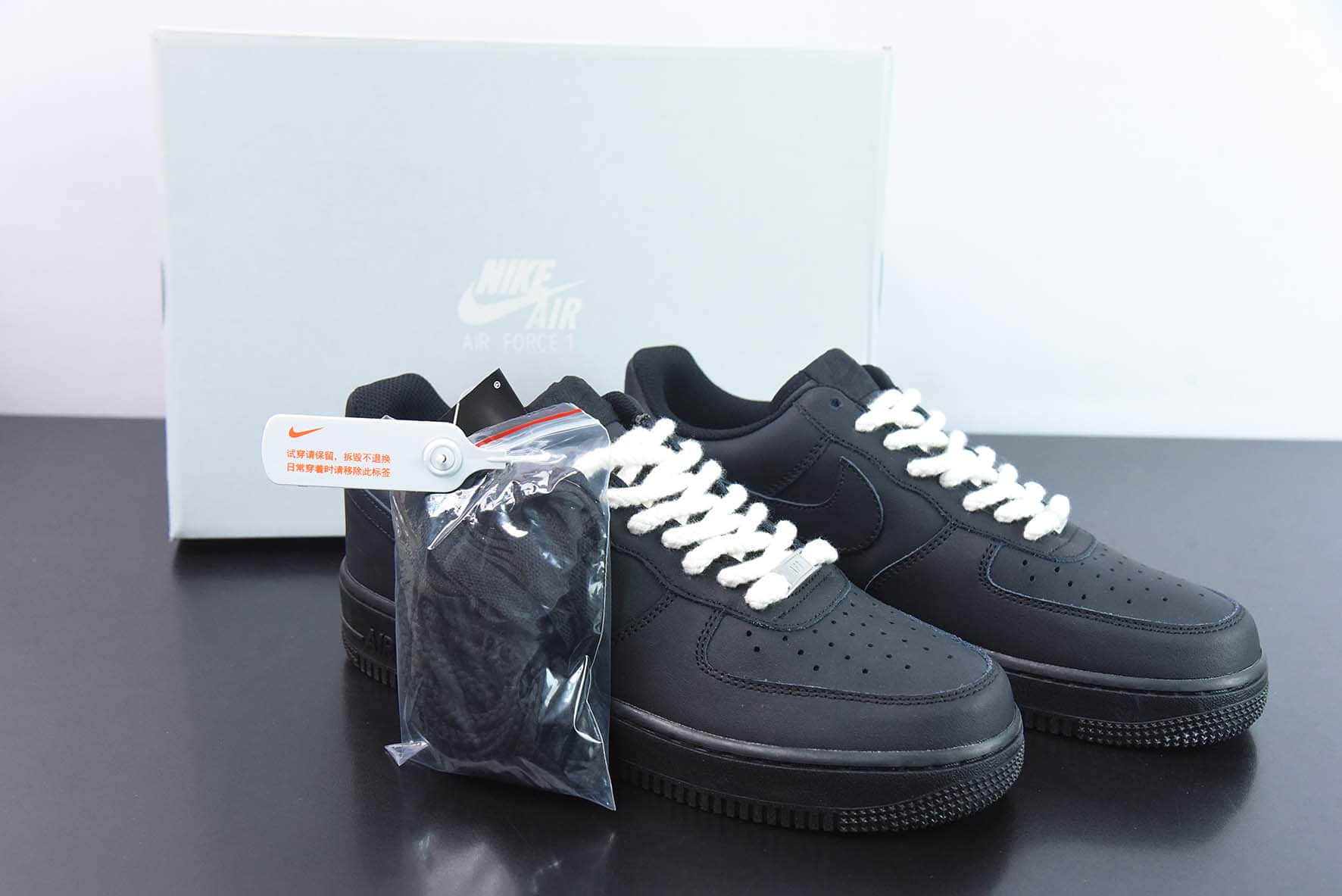 耐克Nike Air Force 1 Low 40周年黑武士空军一号低帮百搭休闲运动板鞋纯原版本 货号：315122-001
