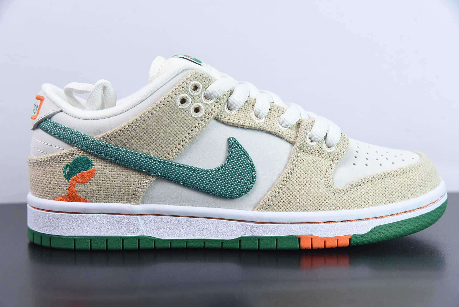 耐克NIKE SB Dunk Low DUNK 橘子汽水白黄帆布SB低帮休闲滑板鞋纯原版本 货号：FD0860-001 