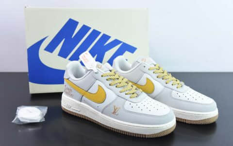 耐克Nike Air Force 1 '07 Low “LV联名暖灰色”空军一号低帮休闲板鞋纯原版本 货号：HX123-006