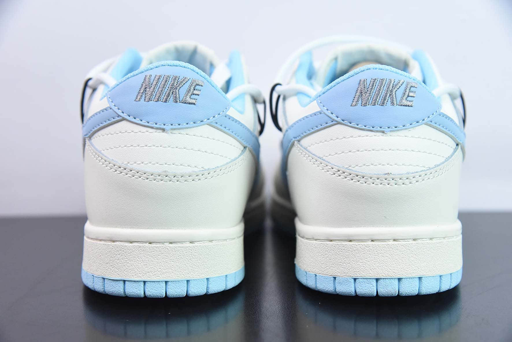 耐克Nike SB Dunk LowGreenBeige白蓝绑绳解构风系列低帮休闲运动滑板板鞋纯原版本 货号：DD1503-123