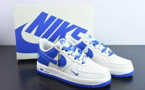 耐克Nike Fat Joe×Nk Air Force 1 Low '07 米宝蓝Ts小勾低帮空军一号低帮休闲板鞋纯原版本 货号：lO5636-666