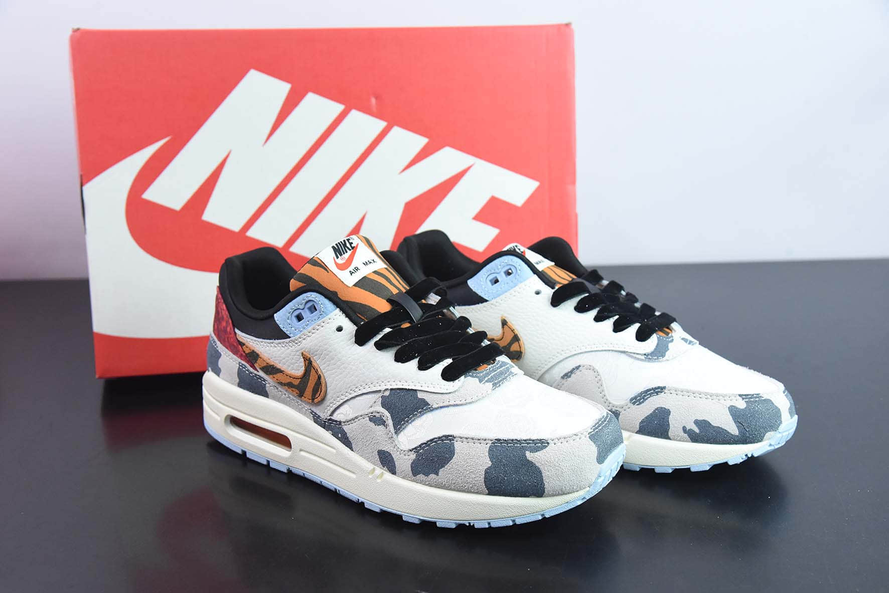 耐克Nike Air Max Tavas Max87迷彩复古小气垫跑鞋纯原版本 货号：FD0827-133 