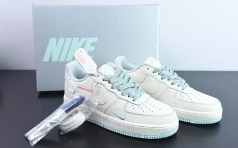 耐克Nike Air Force 1 Low '07 “冰蓝珠光”小勾空军一号低帮休闲板鞋纯原版本 货号：DD9915-688