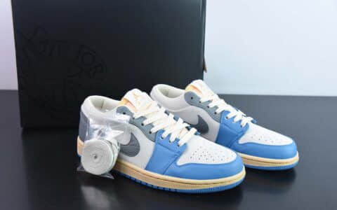 乔丹Air Jordan 1 Low AJ蓝灰低帮复古文化休闲运动篮球鞋纯原版本 货号： DZ5376-469