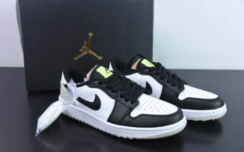 乔丹Air Jordan 1 Low AJ1白灰黑高尔系列夫低帮休闲板鞋纯原版本 货号：DD9315-108