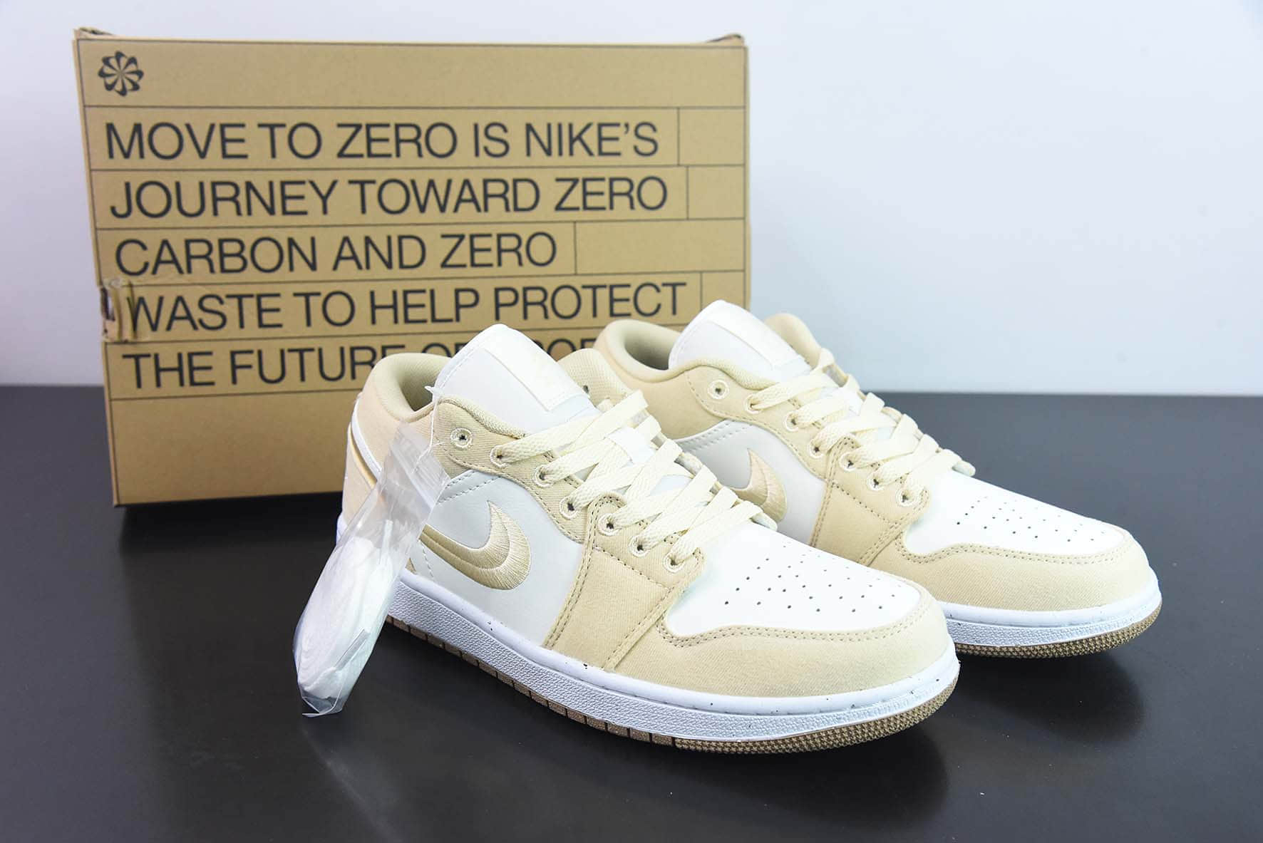 乔丹Air Jordan 1 Low AJ1白黄刺绣低帮复古文化篮球鞋纯原版本 货号：FN3722-701