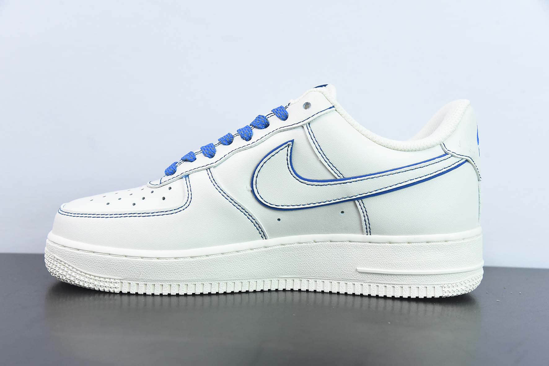 耐克Nike Air Force 1 Low 米白蓝满天星空军一号低帮休闲板鞋纯原版本 货号：315122-404