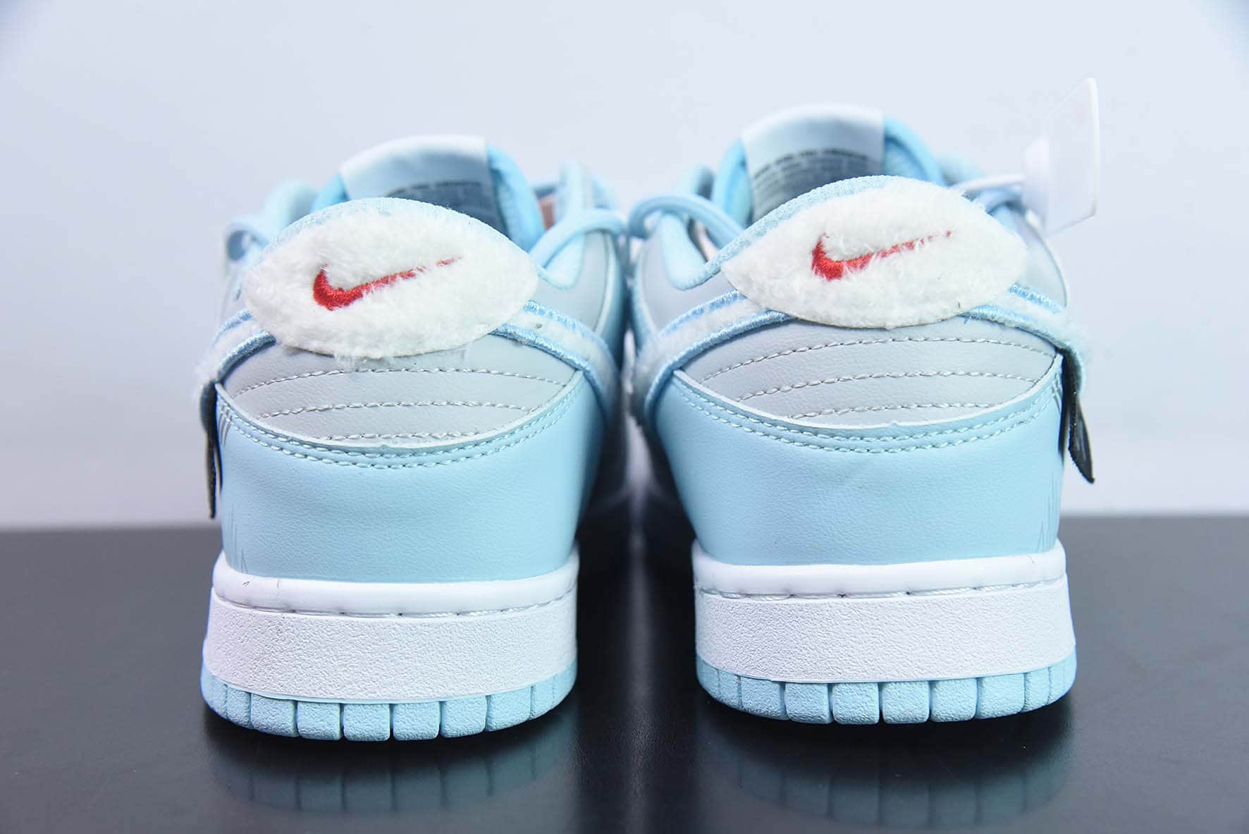 耐克Nike Dunk Low Retro 蓝灰白绒勾绑绳SB低帮休闲滑板鞋纯原版本 货号：FB1871-011