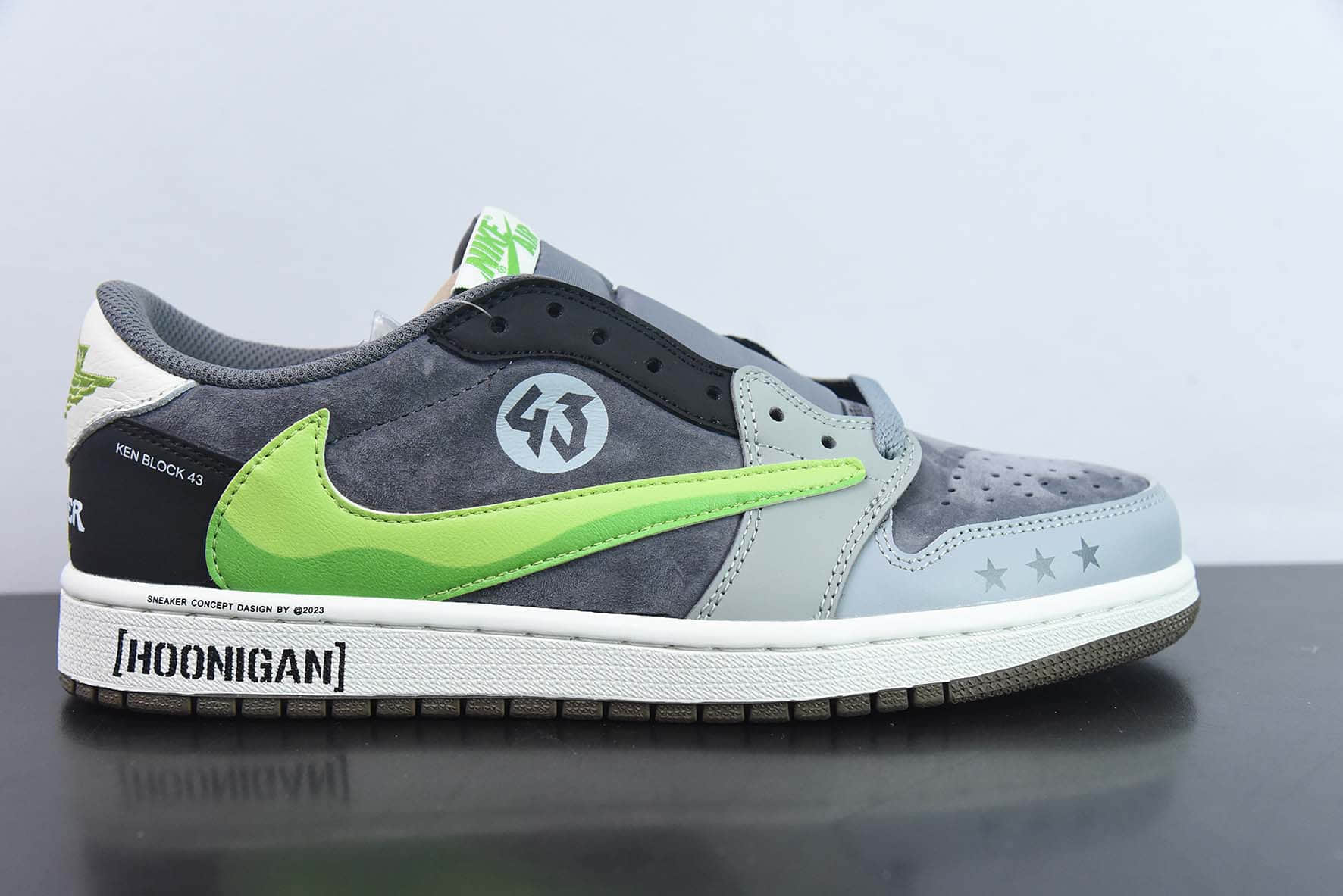 乔丹Air Jordan Travis Scott x Air Jordan AJ1 Low OG SP TS联名“福特野马”倒钩低帮复古文化篮球鞋纯原版本 货号：CZ0790-043