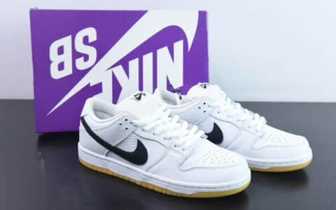 耐克Nike Dunk Sb Low Pro Iso White Gum 白黑生胶小白鞋SB复古低帮板鞋纯原版本 货号：CD2563-101