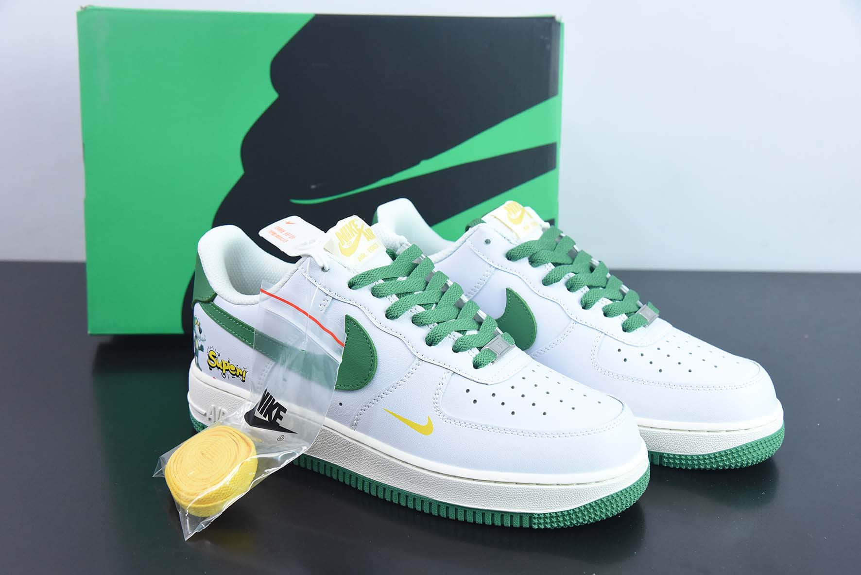 耐克NIke Air Force 1 '07 Low “Super PUMA联名--米白碧玉”空军一号低帮休闲板鞋纯原版本 货号：BS9055-721 