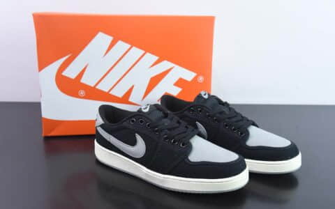 乔丹Air Jordan 1 KO Low AJ1低帮帆布黑灰复古篮球鞋纯原版本 货号：DX4981-002