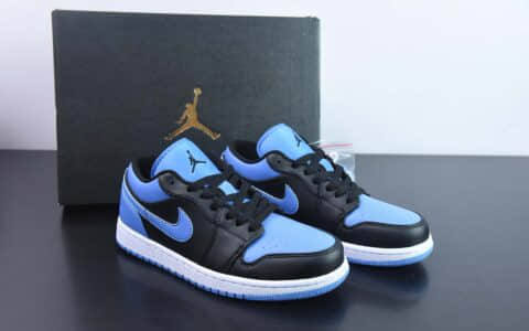 乔丹Air Jordan 1 Low SEBlack University BlueAJ1黑蓝北卡蓝低帮经典复古文化休闲运动篮球鞋纯原版本 货号：553558-041