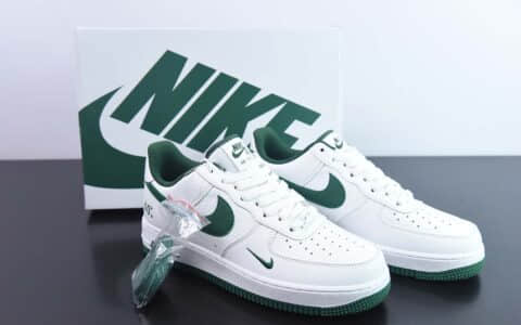 耐克Nike Air Force 1 '07 Low 40周年白绿双勾空军一号低帮休闲板鞋纯原版本 货号：MN5263-126