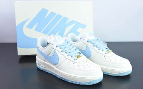 耐克Nike Air Force 1 Low '07 冰蓝大勾低帮空军一号休闲板鞋纯原版本 货号：SP0758-031