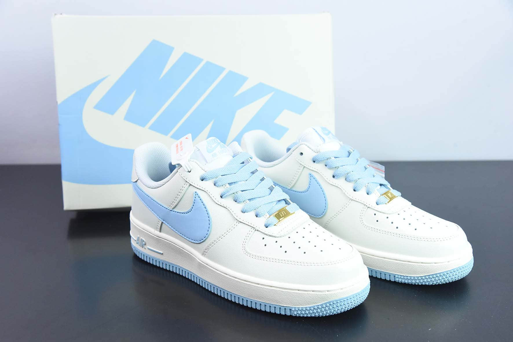 耐克Nike Air Force 1 Low '07 冰蓝大勾低帮空军一号休闲板鞋纯原版本 货号：SP0758-031 