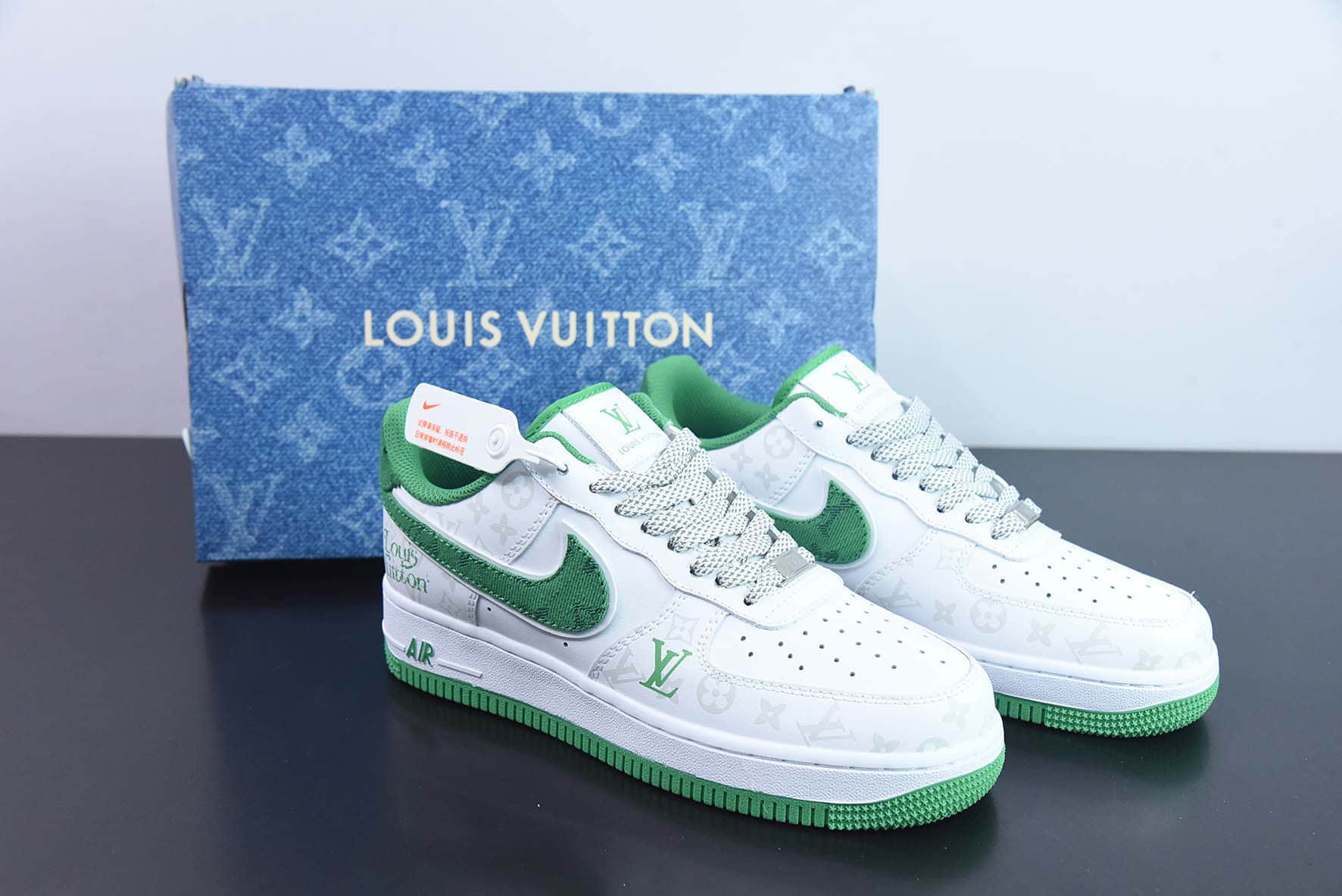 耐克NIke Air Force 1 '07 Low “LV联名暗夜精灵--绿牛仔”空军一号低帮休闲板鞋纯原版本 货号：CV0670-400