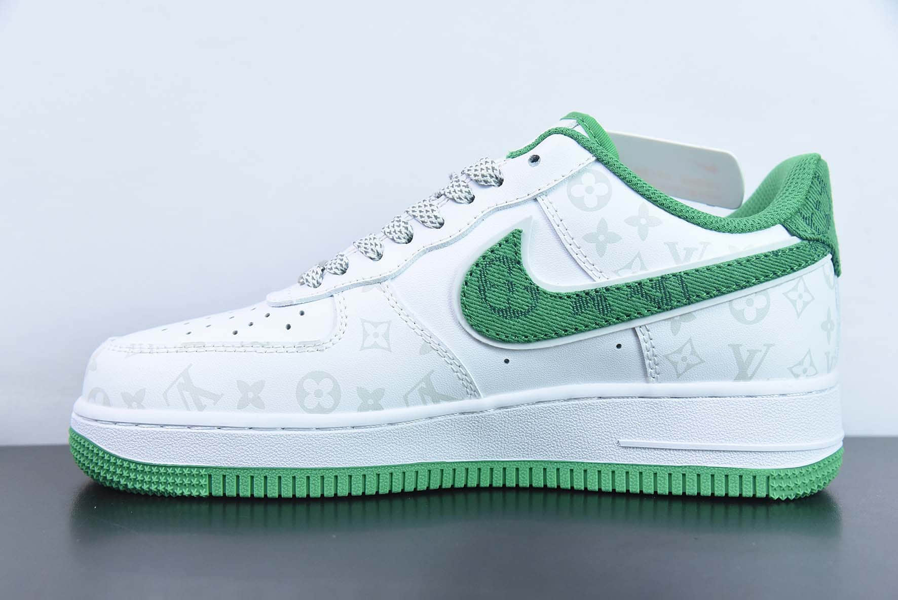 耐克NIke Air Force 1 '07 Low “LV联名暗夜精灵--绿牛仔”空军一号低帮休闲板鞋纯原版本 货号：CV0670-400