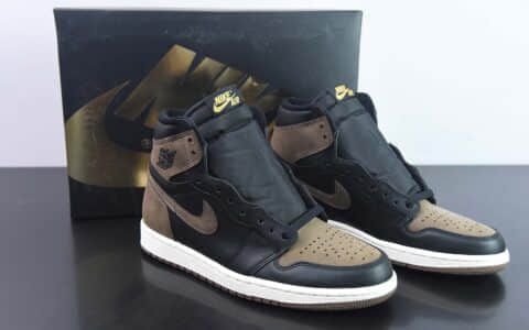 乔丹Air Jordan 1 High  Palomino AJ1棕黑摩卡脚趾高帮文化篮球鞋纯原版本 货号：DZ5485-020