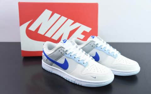 耐克Nike Dunk Low “Ivory Hyper Royal” 海盐蓝SB低帮休闲滑板鞋纯原版本 货号：FB1843-141