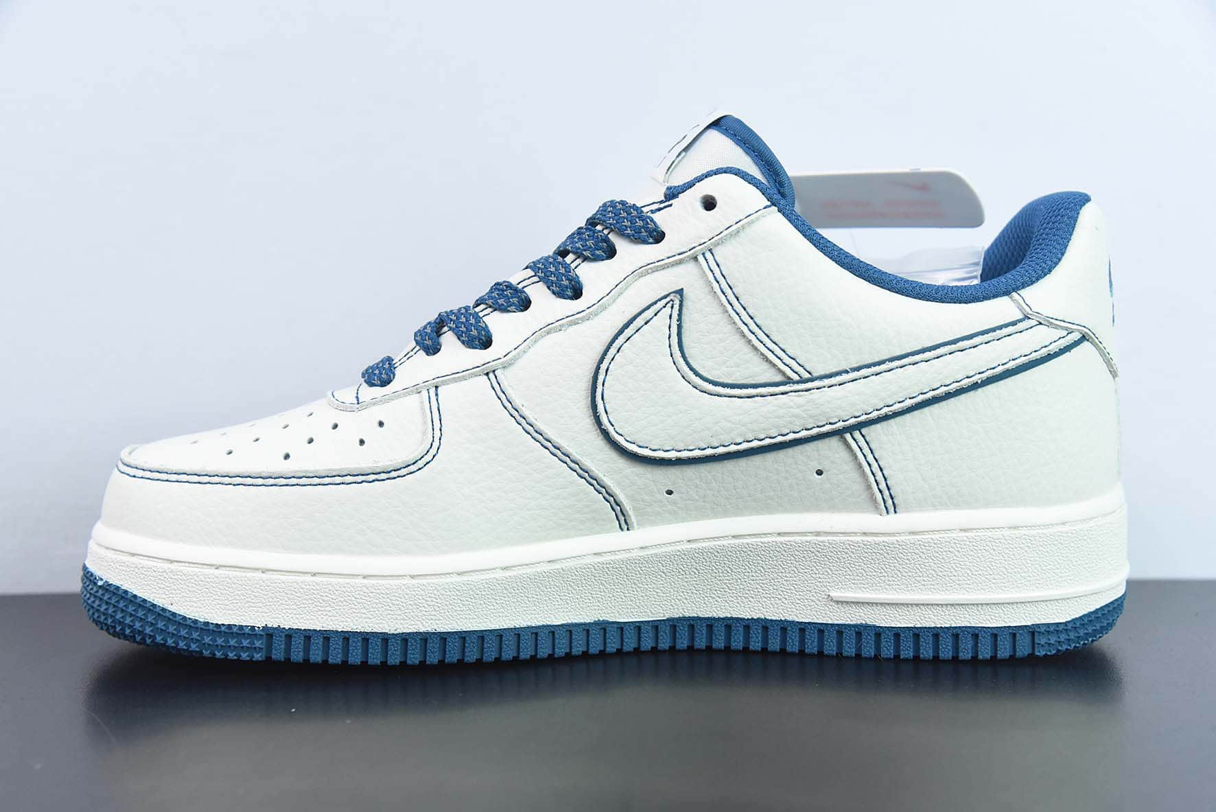 耐克Nike Air Force 1 Low 斯图西联名炫蓝3M反光空军一号低帮休闲板鞋纯原版本 货号：UN1635-333